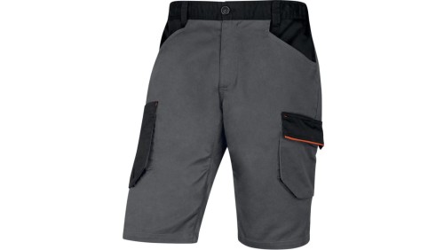 Bermudy robocze Mach2 z poliestru i bawełny szaro pomarańczowe 3XL M2BE3 M2BE3GO3X