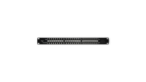 Qoltec Patch panel RACK 48V 24 porty Passive PoE Injector Czarny