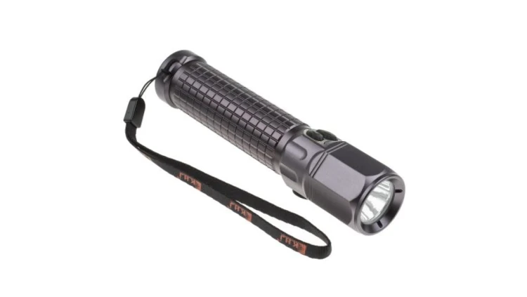 Latarka LED akumulatorowa zasięg 200 m, jasność 157 lm, Litowo-jonowy RS PRO 190g Tak Strefa 1, strefa 2, strefa 21,