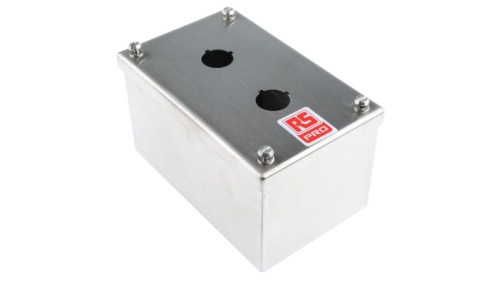 Obudowa kasety sterowniczej, Ø 22mm, 2-otworowa, IP65, IP66, IP69K, RS PRO