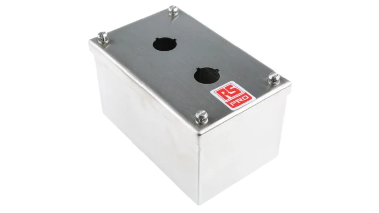 Obudowa kasety sterowniczej, Ø 22mm, 2-otworowa, IP65, IP66, IP69K, RS PRO