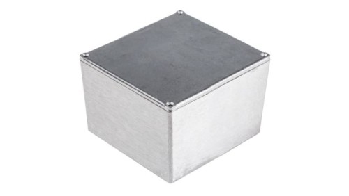 Obudowa ekranowana Srebrny IP54, 120.5 x 120.5 x 95.2mm, RS PRO