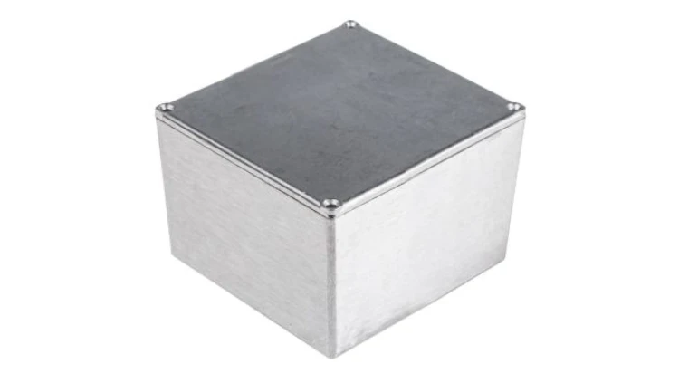 Obudowa ekranowana Srebrny IP54, 120.5 x 120.5 x 95.2mm, RS PRO
