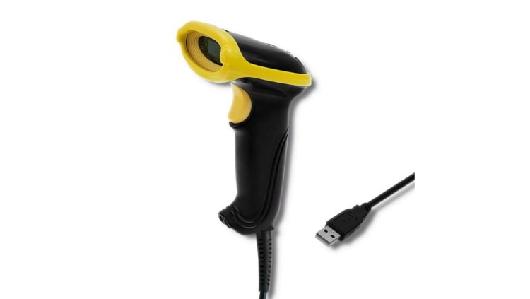 Qoltec Laserowy czytnik kodów kreskowych 1D USB