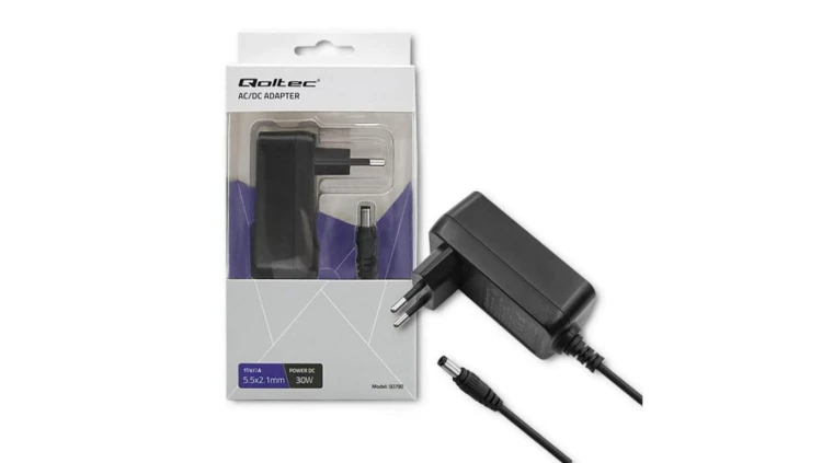 Qoltec Zasilacz wtyczkowy 30W 15V 2A 5.5*2.1