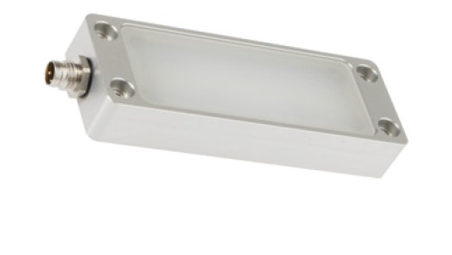 Oświetlenie maszynowe LED 14x90x32mm białe światło 5W 750lx 5000K 22-28V DC złącze M8 3pin IP67 EM900170