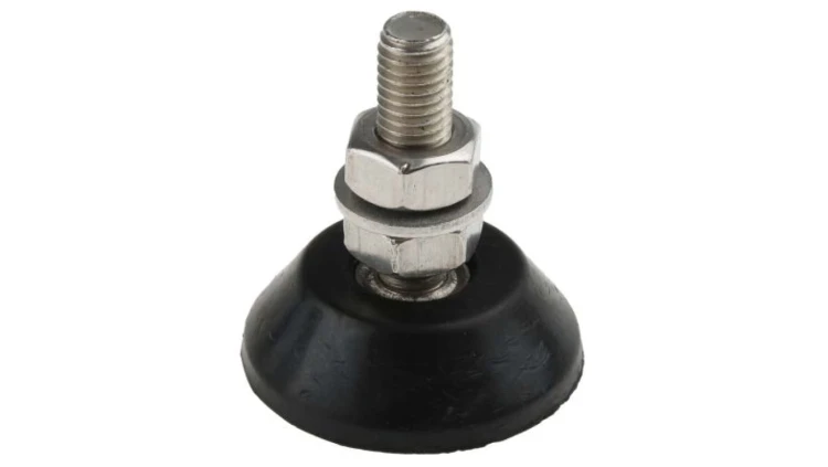 Mocowanie antywibracyjne, M10, Ø 46mm, H 15mm, 25-200, materiał: Guma naturalna 55 Shore A, RS PRO