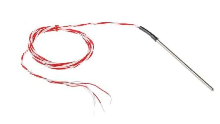 Termopara typ PT 100, -50C do +200C 100mm kabel 1m, Stal nierdzewna
