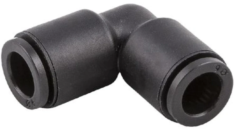 Złącze kątowe, Wciskane 4 mm, Wciskane 4 mm, 20 barów
