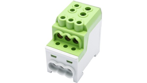 Blok rozdzielczy - dystrybucyjny Al/Cu SDB 200 (80030) SIMBLOCK zielony 81602005