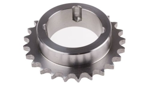 Koło łańcuchowe drabinkowe, 25 zębów, 08B-1, Nakrętka stożkowa, śr toczna: 101.33mm, Stal