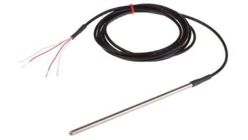 Termopara typ PT 100, -50C do +250C 150mm kabel 2m, Stal nierdzewna