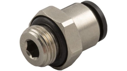 Adapter gwintowany prosty gwint – rura, 20 barów