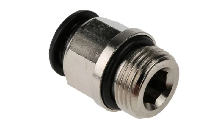 Adapter gwintowany prosty gwint – rura, 20 barów