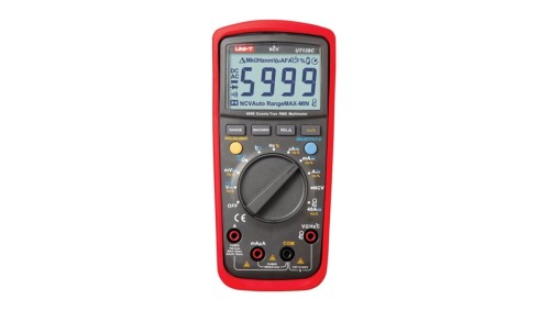 Miernik uniwersalny multimetr 5999 V, A, om, F, Hz, temp, DutyC NCV, VFC, True RMS UT-139C