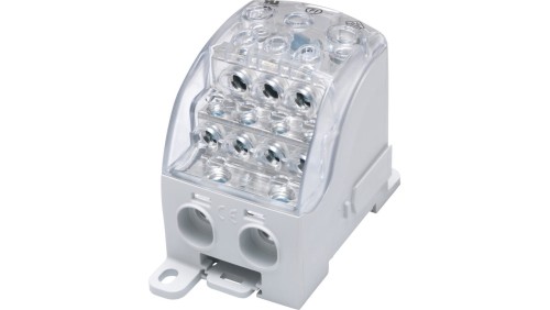 Blok rozdzielczy - uniwersalny Al/Cu SUB 400 (82080) SIMBLOCK szary 81651002