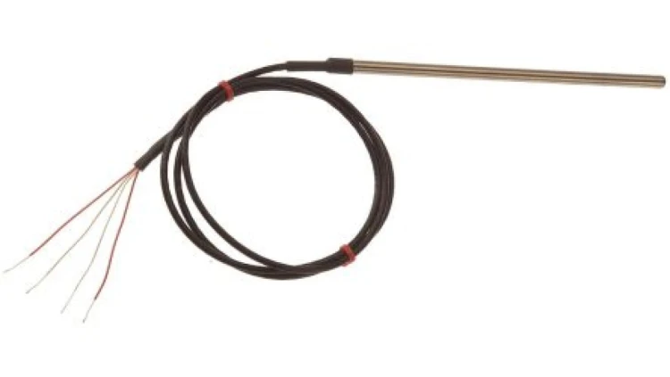 Termopara typ PT 100, -50C do +250C 25mm kabel 2m, Stal nierdzewna