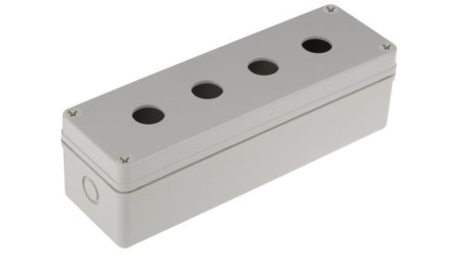 Obudowa kasety sterowniczej, Ø 22mm, 4-otworowa, IP66, RS PRO