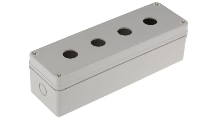 Obudowa kasety sterowniczej, Ø 22mm, 4-otworowa, IP66, RS PRO