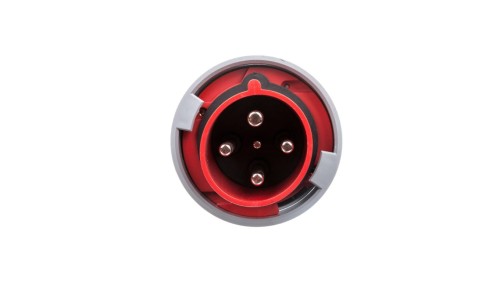 Wtyczka przenośna 63A 4P 400V czerwona IP67 POWER TWIST 034-6