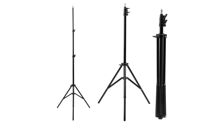 Statyw do lampy pierścieniowej LED 12 Maclean MC-163, max. wysokość 190cm, max. obciążenie 3kg