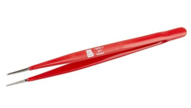 Pęseta, dł. 155, Nie, materiał: Stal węglowa, RS PRO