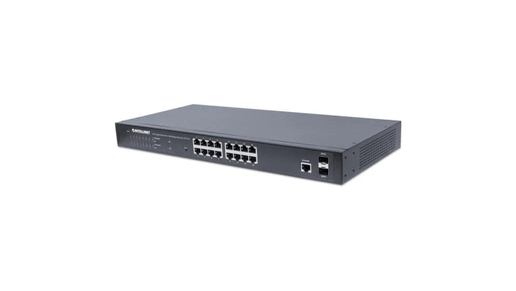 Switch Gigabit zarządzalny 16x RJ45 PoE+ / 2 sloty SFP 561198