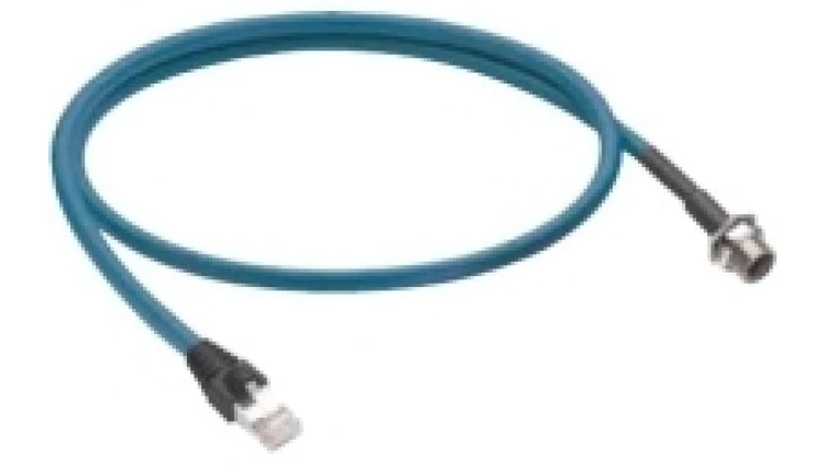 Kabel z gniazdem EtherNet/IP gniazdo M12 4-pinowe kodowanie D RJ45 24 AWG TPE J224TPESTPU03.0M