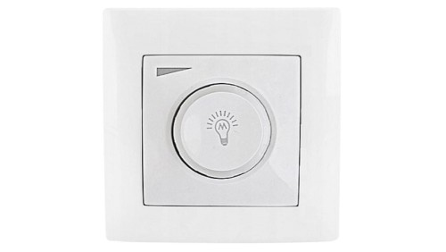 Wesa Ściemniacz obrotowy regulator LED 600W biały LC-36-A