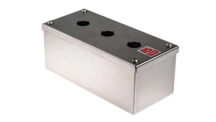 Obudowa kasety sterowniczej, Ø 22mm, 3-otworowa, IP65, IP66, IP69K, RS PRO