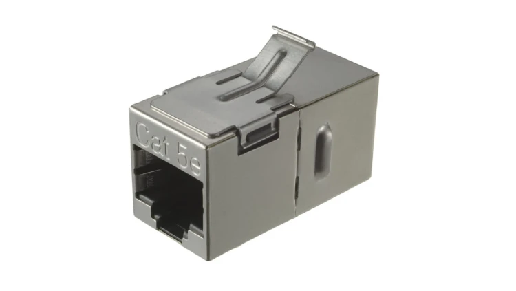 Łącznik panelowy CAT5E STP 8p8c RJ45/RJ45 KRJ45/5S-SH