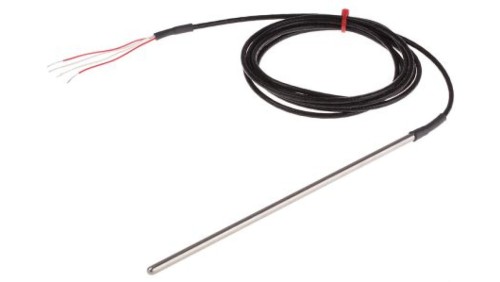 Termopara typ PT 100, -50C do +250C 200mm kabel 2m, Stal nierdzewna