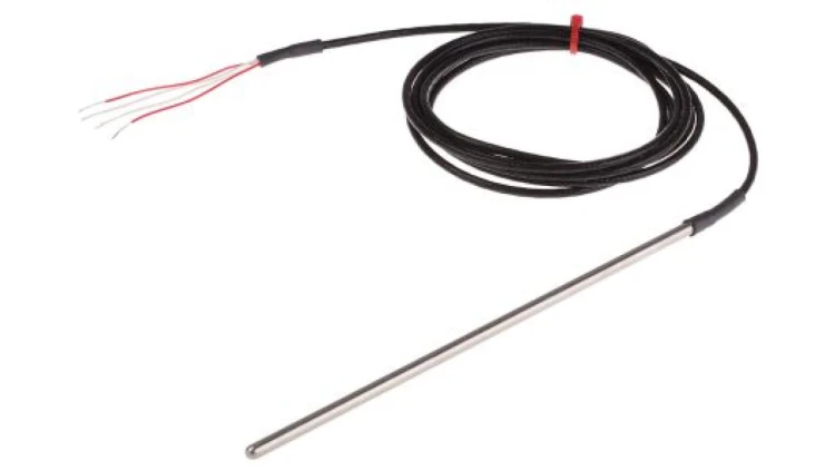 Termopara typ PT 100, -50C do +250C 200mm kabel 2m, Stal nierdzewna