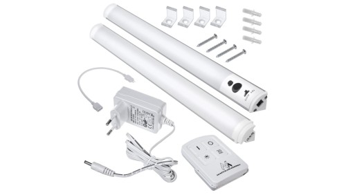 Lampa LED Maclean, Podszafkowa, Liniowa, Zestaw 2 moduły z pilotem i zasilaczem, Max 4 moduły na jednym zasilaczu, MCE245