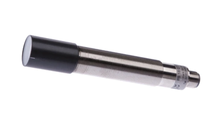 Czujnik laserowy nadajnik M18x1 dł: 122mm przysłona 16x1mm 12-30V DC złącze M12 4pin IP67 PS18C714