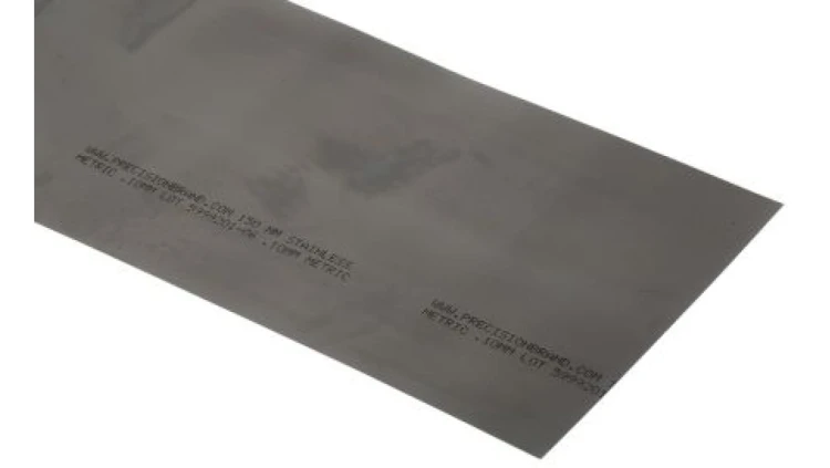 Podkładka regulacyjna ze stali, Czerwony, 1.25m x 150mm x 0.1mm