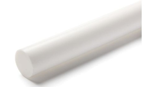 Pręt z fluorowego tworzywa sztucznego PTFE, Ø 25mm x 1m, kolor: Nieprzezroczyste