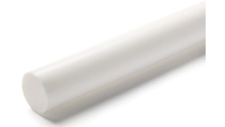 Pręt z fluorowego tworzywa sztucznego PTFE, Ø 25mm x 1m, kolor: Nieprzezroczyste