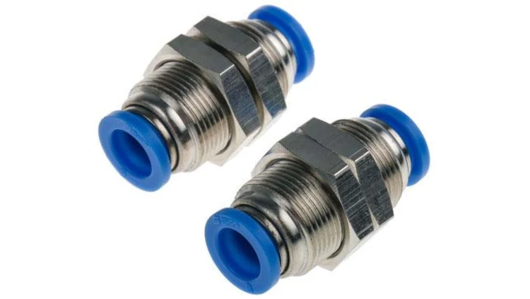 Adapter gwintowany typu rura – rura, typ: Złącze przegrody, 9,9 kgf/cm², 990 kPa