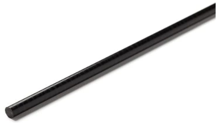 Pręt acetalowy, Ø 10mm x 1m, kolor: czarny