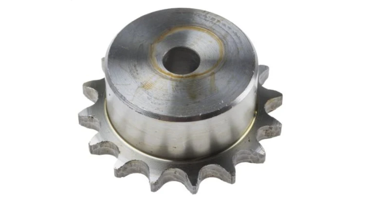 Koło łańcuchowe drabinkowe, 16 zębów, 08B-1, Pilot, śr otworu: 12mm, śr toczna: 65.1mm, Stal