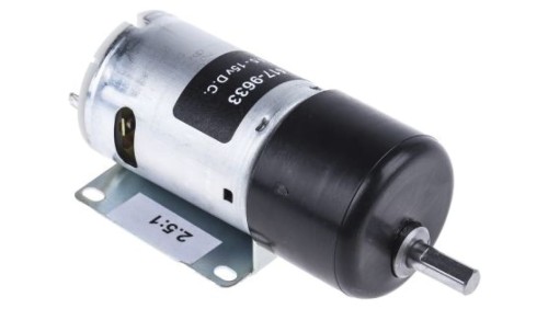 Motoreduktor DC, 2,81 A, 19,8 W, 5800 gcm, 309 gcm, RS PRO