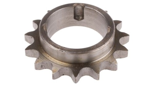 Koło łańcuchowe drabinkowe, 15 zębów, 12B-1, Nakrętka stożkowa, śr toczna: 91.63mm, Stal