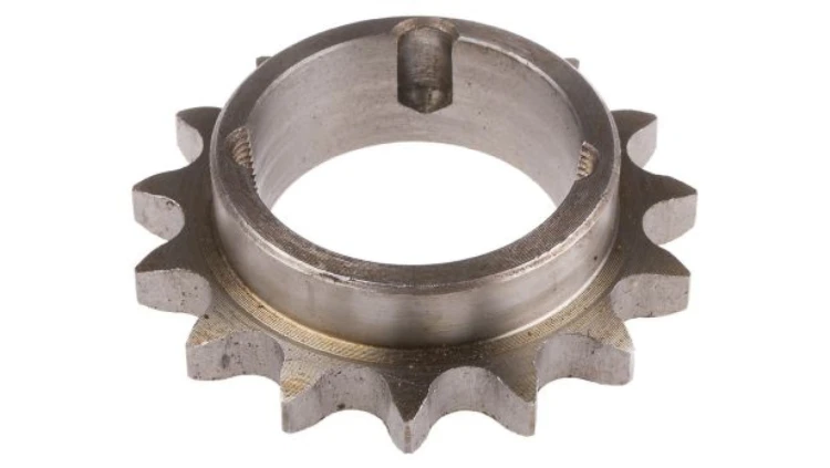 Koło łańcuchowe drabinkowe, 15 zębów, 12B-1, Nakrętka stożkowa, śr toczna: 91.63mm, Stal