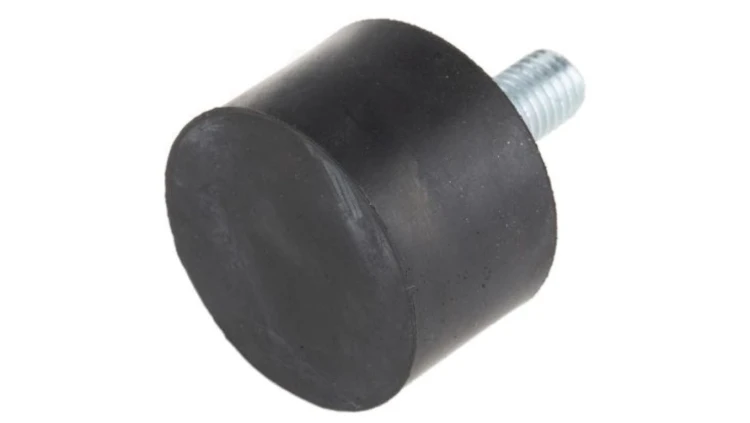 Nóżki antywibracyjne, M10, Ø 50mm, materiał: Stal nierdzewna 55Shore A, RS PRO