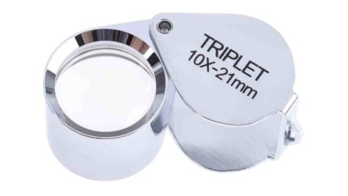 Szkło powiększające, typ: Ręczna lupa, powiększenie: 10, śr.: 21mm