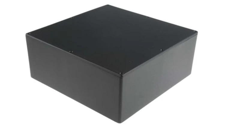 Obudowa ekranowana Czarny, 250 x 250 x 100mm, RS PRO