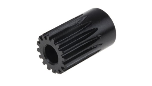 Koło zębate walcowe, moduł: 1, l.zębów: 16, śr. piasty: 18mm, śr. otworu: 8mm, Stal