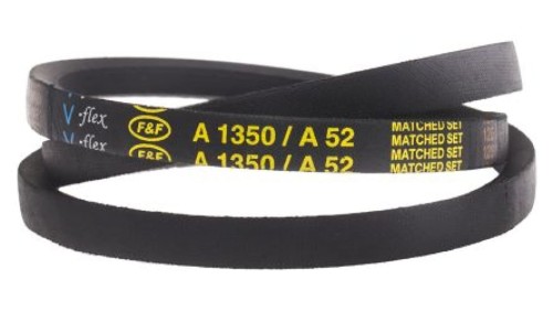 Pas napędowy, profil A, materiał: PET, guma, 13mm x 8mm x 1.32m, RS PRO