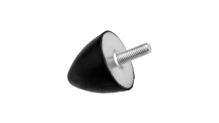 Mocowanie wkręcane, M10, Ø 50mm, materiał: Guma 60Shore A, RS PRO